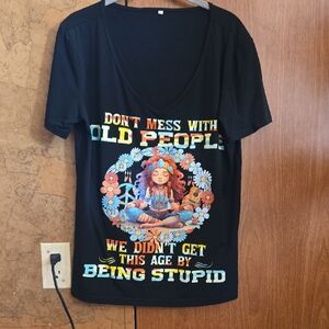 Black Graphic Short Sleeve Tee